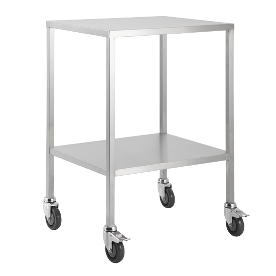 Trolley Stainless Steel Flat Top No Draw 50x50x90CM