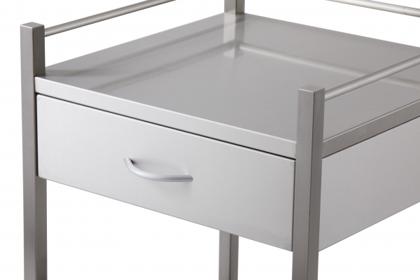 Stainless Trolley One Drawer