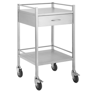 Stainless Trolley One Drawer