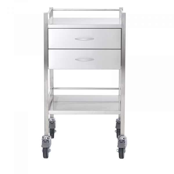 Stainless Trolley Two Drawer